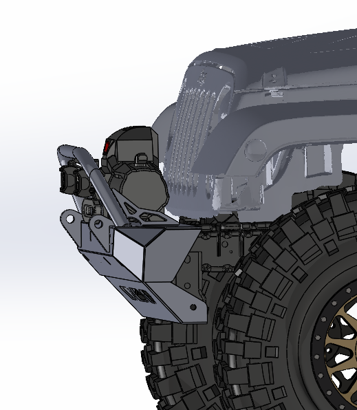 Jeep Wrangler JK Winch Bumper - DXF Files