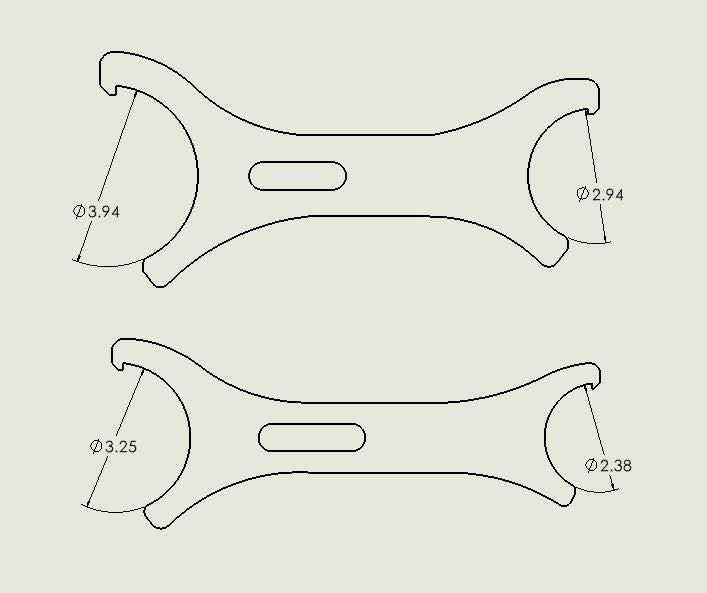 Coilover Shock Wrenches ā DXF Files