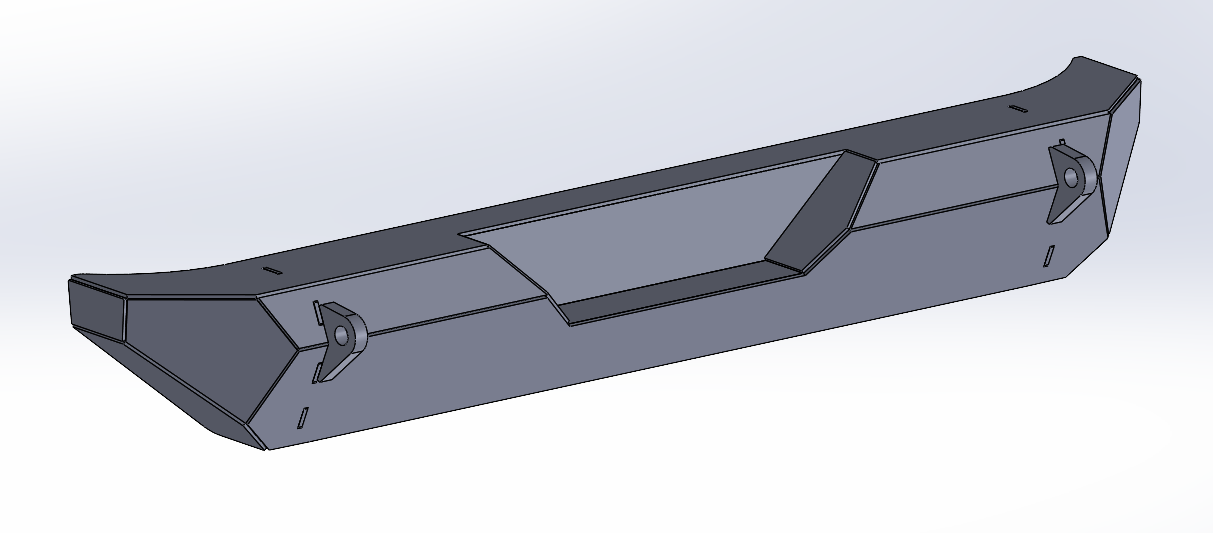 Jeep Wrangler JK Rear Bumper - DXF Files