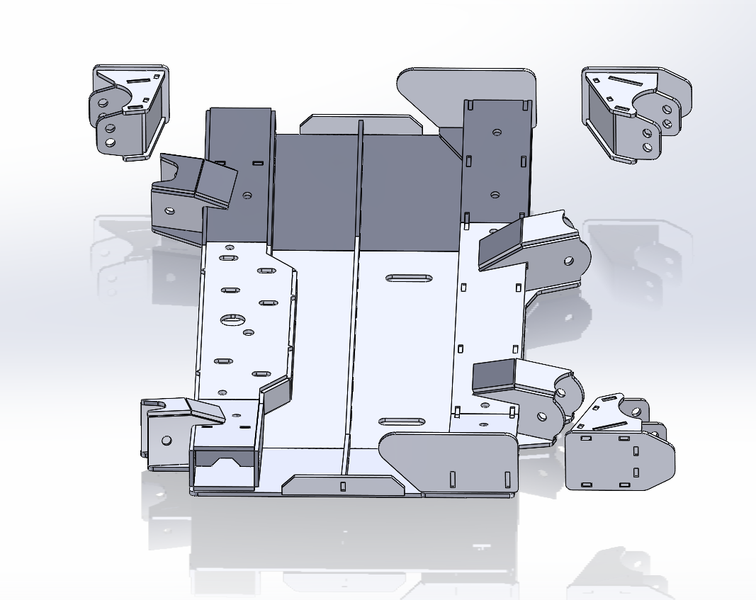 Jeep JK 3-Link Front & Triangulated 4-Link Rear Long Arm Bracket Kit – DXF Files