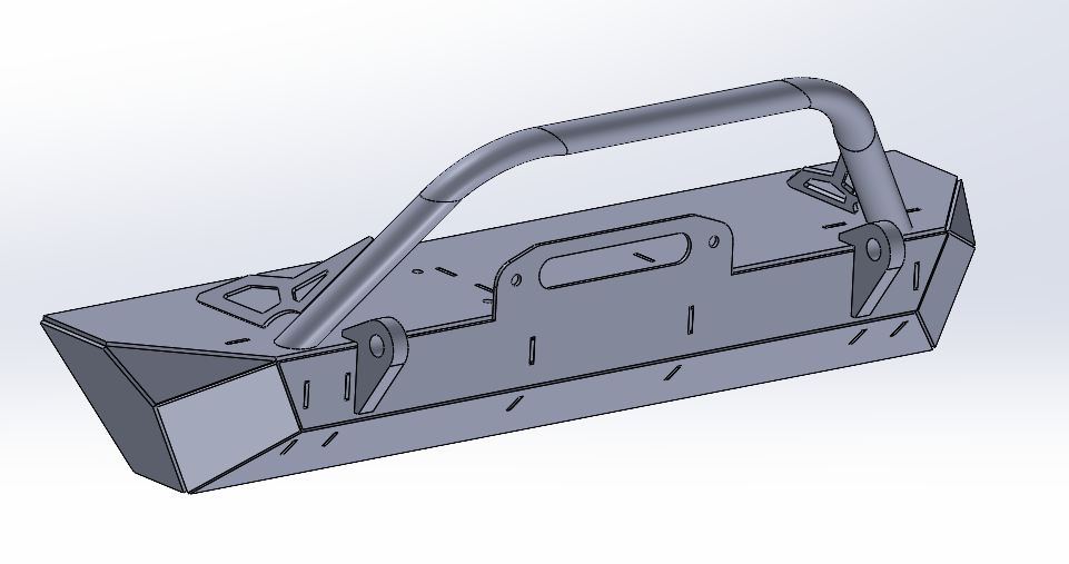 Jeep Wrangler JK Winch Bumper - DXF Files