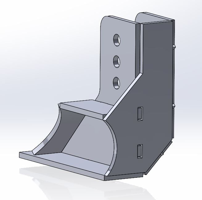 Track Bar Bracket Upper and lower kit - Frame Side and axle side - DXF Files