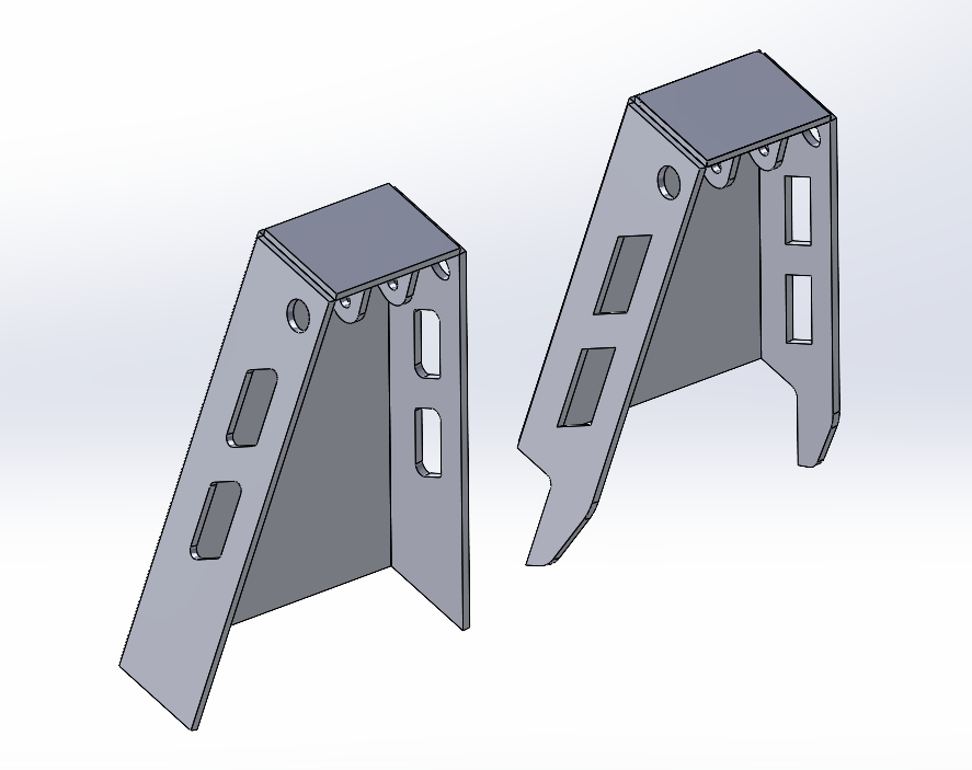Universal Coil Over Rear Shock Tower  – DXF Files