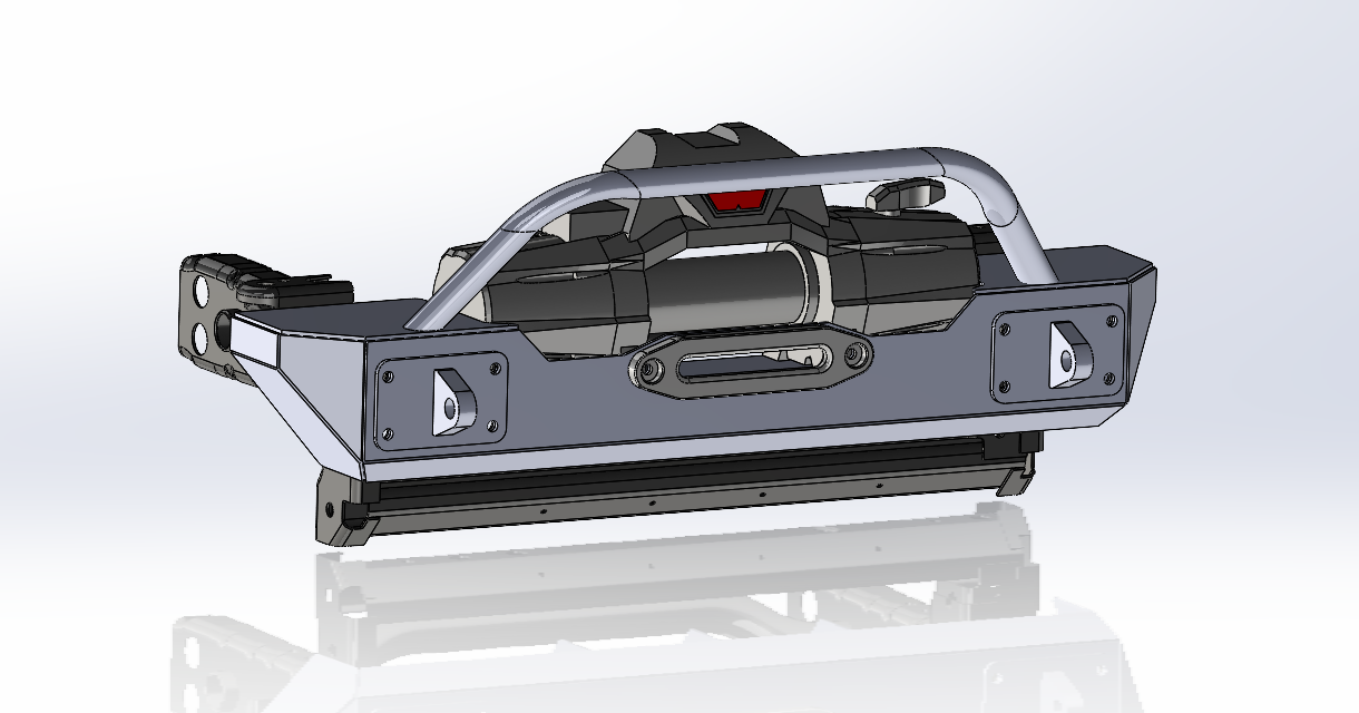 Jeep Wrangler JK Ultra Low Profile Winch Bumper - DXF files