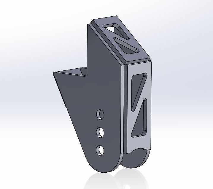 Track Bar Bracket Upper and lower kit - Frame Side and axle side - DXF Files
