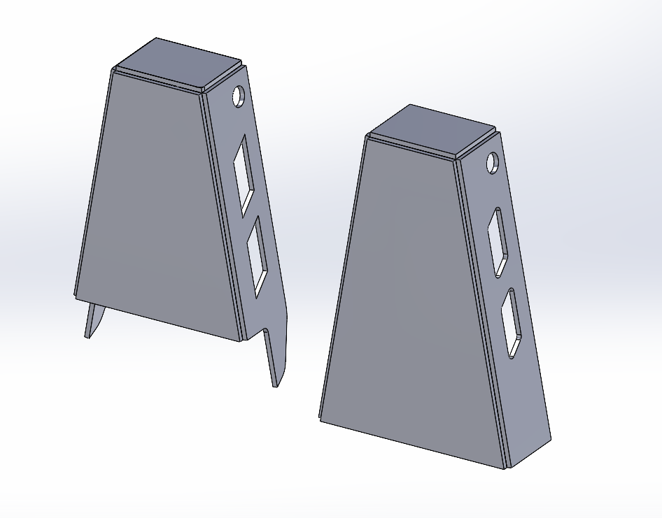 Universal Coil Over Rear Shock Tower  – DXF Files