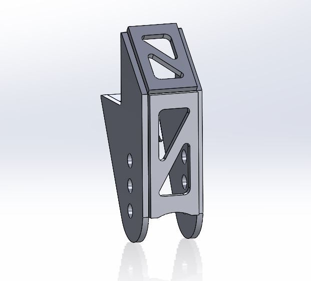 Track Bar Bracket Upper and lower kit - Frame Side and axle side - DXF Files