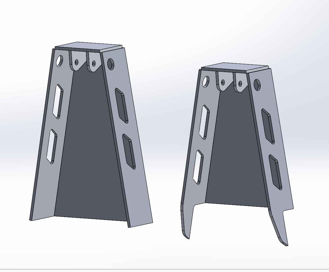 Universal Coil Over Rear Shock Tower  – DXF Files