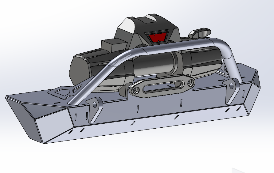 Jeep Wrangler JK Winch Bumper - DXF Files