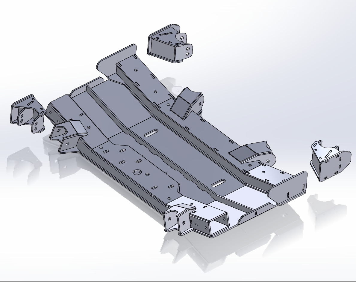 Jeep JK 3-Link Front & Triangulated 4-Link Rear Long Arm Bracket Kit – DXF Files