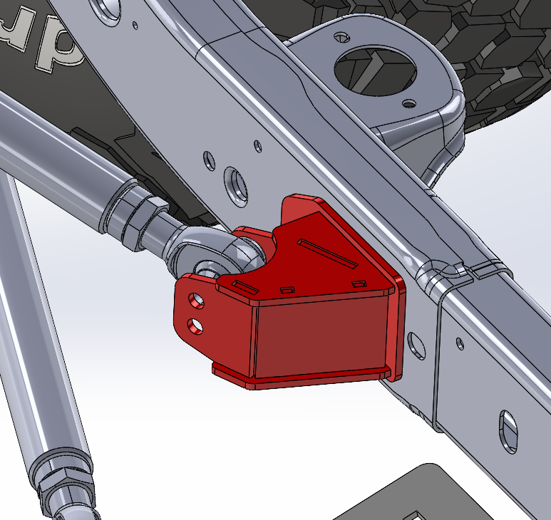 Universal 4-Link Upper Control Arm Frame-Side Mount (22.5 deg)– DXF Files