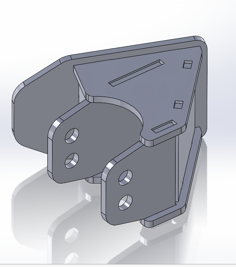 Universal 4-Link Upper Control Arm Frame-Side Mount (22.5 deg)– DXF Files