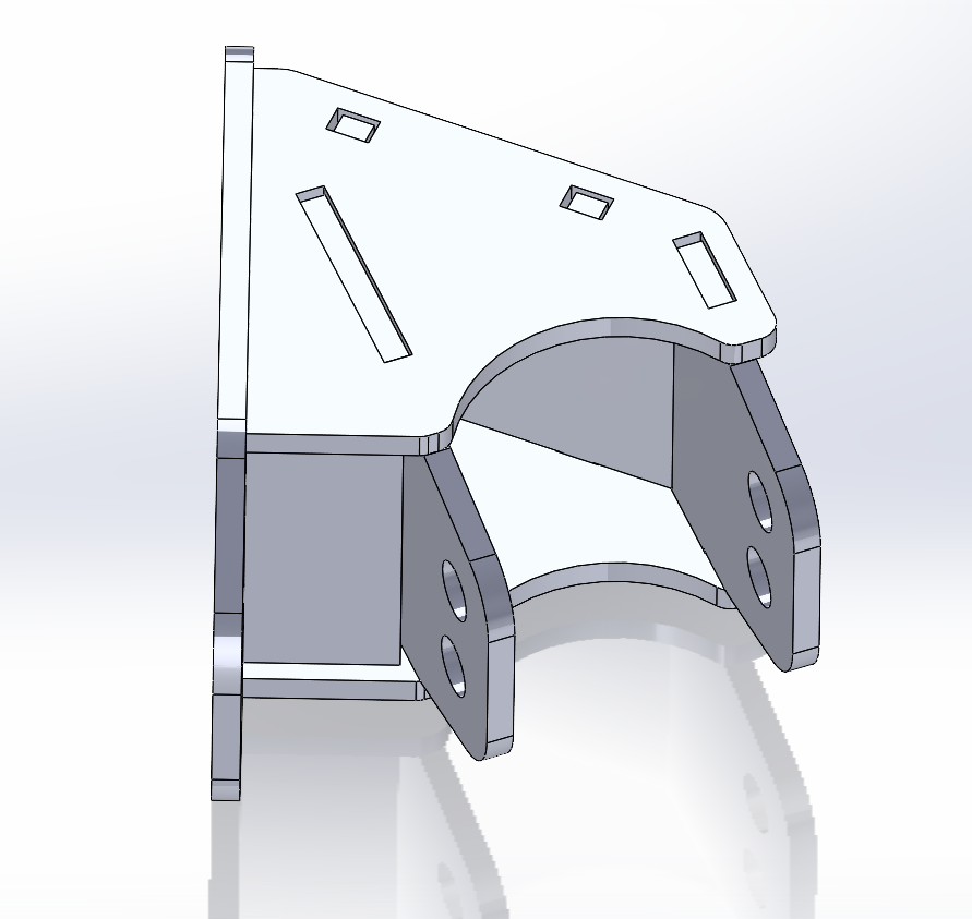 Universal 4-Link Upper Control Arm Frame-Side Mount (22.5 deg)– DXF Files