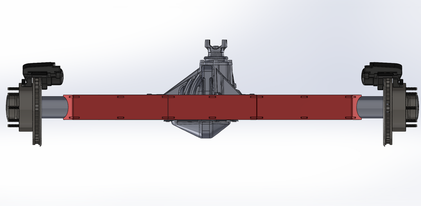 GM 14 Bolt 4 Inch Axle Tube Full-Width Truss– DXF Files