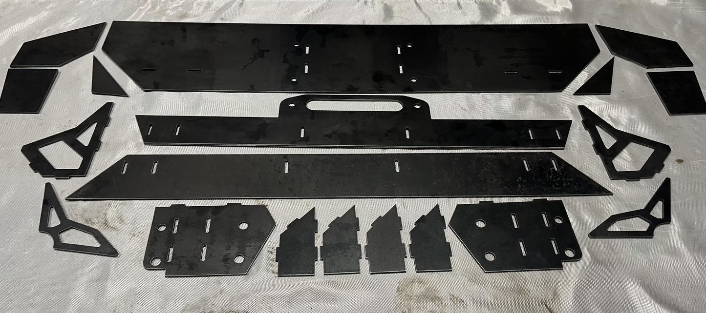 Jeep Wrangler JK Winch Bumper - DXF Files